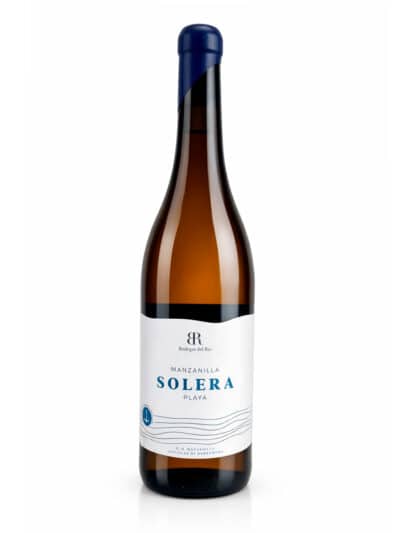 botella manzanilla solera playa verde