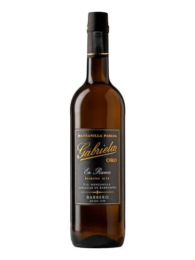 botella manzanilla pasada gabriela oro en rama