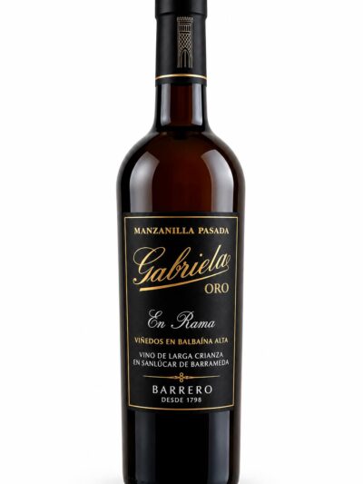 botella manzanilla pasada gabriela oro en rama